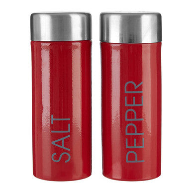 Red Enamel Salt and Pepper Set | Liberty