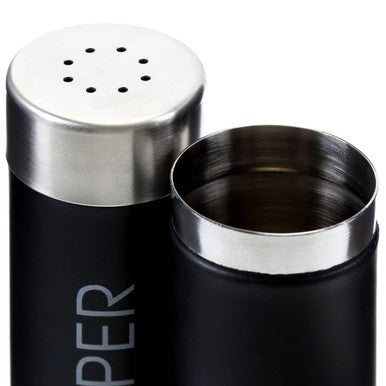 Black Enamel Salt and Pepper Set | Liberty