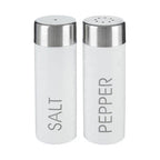 White Enamel Salt and Pepper Set | Liberty