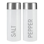 White Enamel Salt and Pepper Set | Liberty