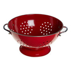 Red Enamel Colander | Hollis