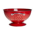 Red Enamel Colander | Hollis