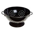Retro Black Enamel Colander | Hollis