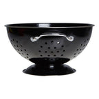 Retro Black Enamel Colander | Hollis