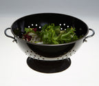 Retro Black Enamel Colander | Hollis