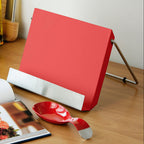 Red Enamel Recipe Stand