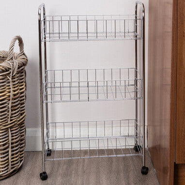 Chrome 3 Tier Storage Cart | Franco