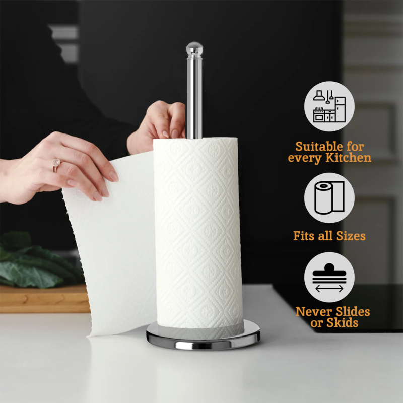 Chrome Kitchen Roll Holder | Hirano