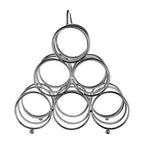Chrome 6 Bottles Triangular Wine Rack | Zuko