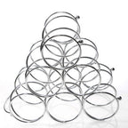 Chrome 6 Bottles Triangular Wine Rack | Zuko