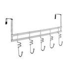 Chrome Over Door 5 Five Hook Swirl Hanger | Jaxen