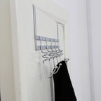 Chrome Over Door 5 Five Hook Swirl Hanger | Jaxen
