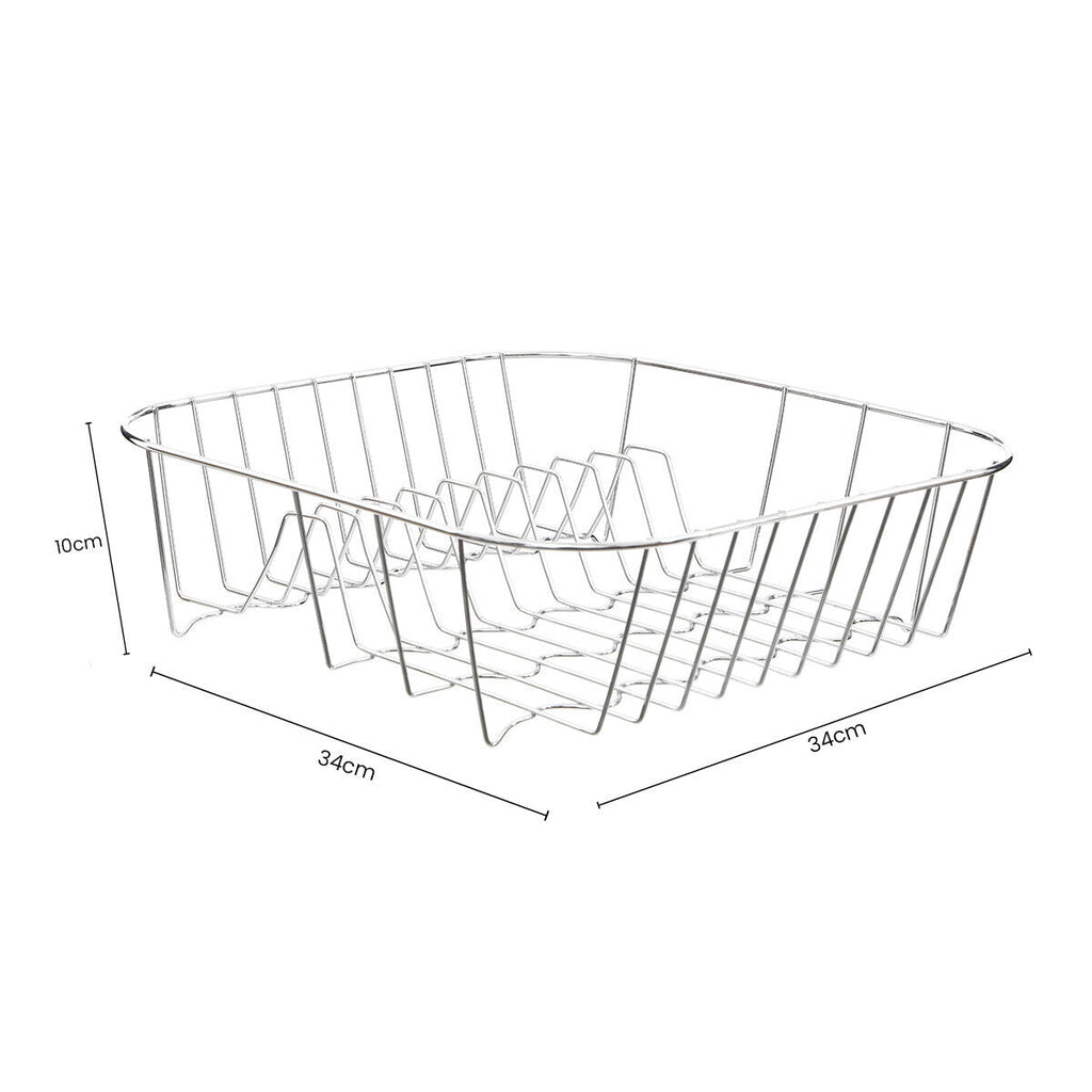 Small Square Chrome Wire Dish Drainer | Laurie