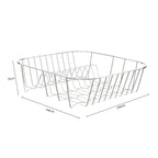 Small Square Chrome Wire Dish Drainer | Laurie
