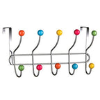 Multi Colour 10 Hook Over Door Hanger | Jaxen