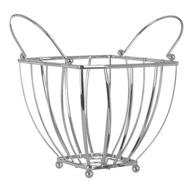 Chrome Fruit Basket with Round Handle | Asa