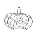 Chrome 6 Bottle Oval Wine Rack | Mako