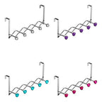 Chrome Over Door Hanger with Five Diamante Hooks | Jaxen