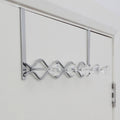 Chrome Over Door Hanger with Five Diamante Hooks | Jaxen