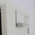 Chrome Over Door Hanger with Five Diamante Hooks | Jaxen