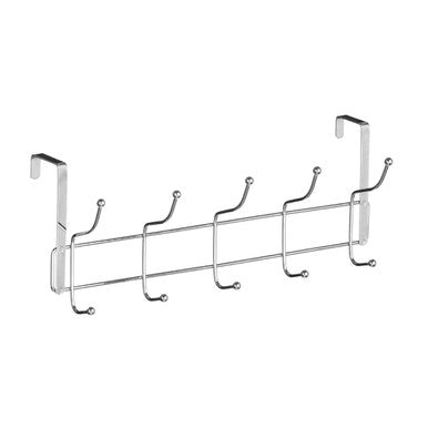 Ten Hook Over Door Chrome Hanger | Chic