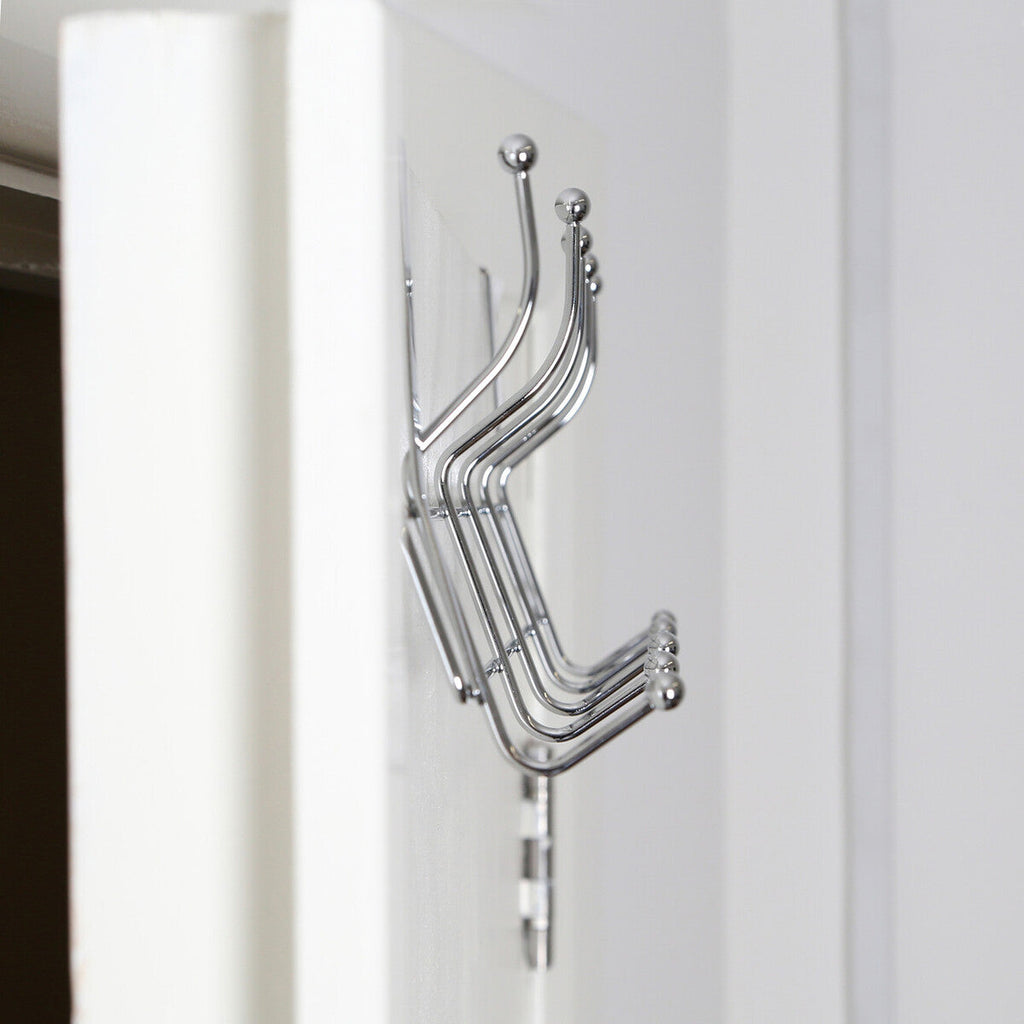 Ten Hook Over Door Chrome Hanger | Chic