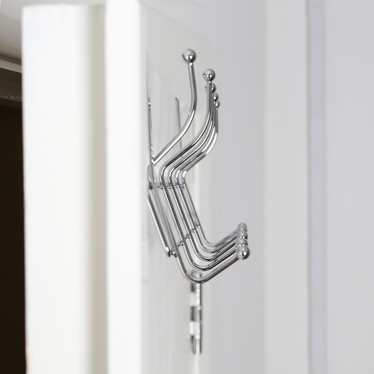 Ten Hook Over Door Chrome Hanger | Chic
