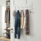 Ten Hook Over Door Chrome Hanger | Chic