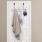 Deluxe Chrome 10 Hook Over Door Hanger | Chic