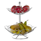 2 Tier Chrome Fruit Basket | Ellipse