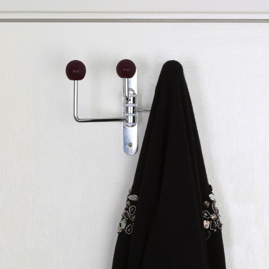 Purple Ceramic Balls 3 Hook Wall Hanger | Jaxen