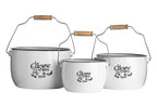 La Cuisine De Mere Set of 3 Storage Pots.