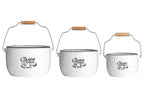 La Cuisine De Mere Set of 3 Storage Pots.