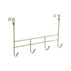 4 Hook Champagne Gold Over Door Hanger | Jaxen