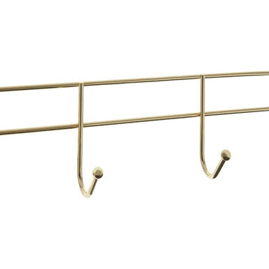4 Hook Champagne Gold Over Door Hanger | Jaxen