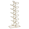 12 Bottle Wine Rack with Gold Finish | Wren