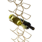 12 Bottle Wine Rack with Gold Finish | Wren