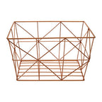 Copper Finish Tapered Wire Basket | Vertex