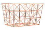 Copper Finish Zigzag Wire Basket | Vertex