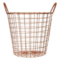 Copper Finish Round Wire Basket | Vertex