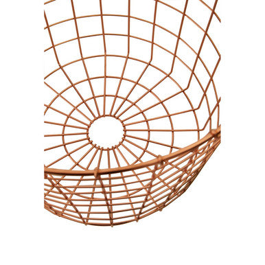 Copper Finish Round Wire Basket | Vertex