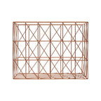 Copper Finish Cross Design Wire Basket | Vertex