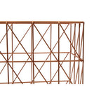 Copper Finish Cross Design Wire Basket | Vertex