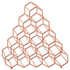 15 Bottle Copper Finish Spice Rack | Vertex