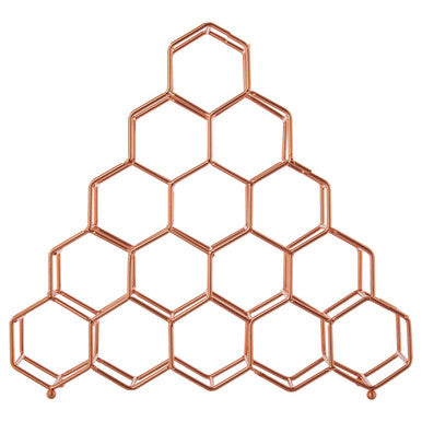 15 Bottle Copper Finish Spice Rack | Vertex