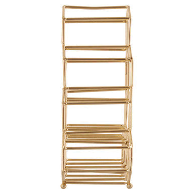 10 Bottle Gold Finish Spice Rack | Vertex