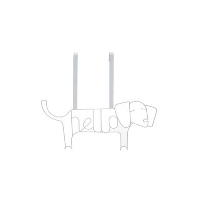 White Sausage Dog Hanger | Kirby