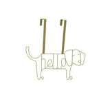 Gold Finish Sausage Dog Hanger | Kirby