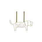 Gold Finish Sausage Dog Hanger | Kirby