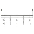 Over Door Grey Hanger with Five Swirl Hooks | Jaxen
